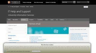 webmail hermes|university of cambridge webmail.